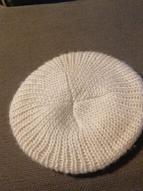 Aris Cream Knit Beret KS35PM